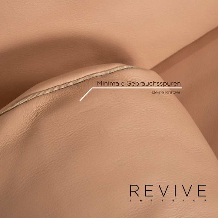 Flexform Happy Leder Liege Beige Chaiselongue Relaxliege #13743