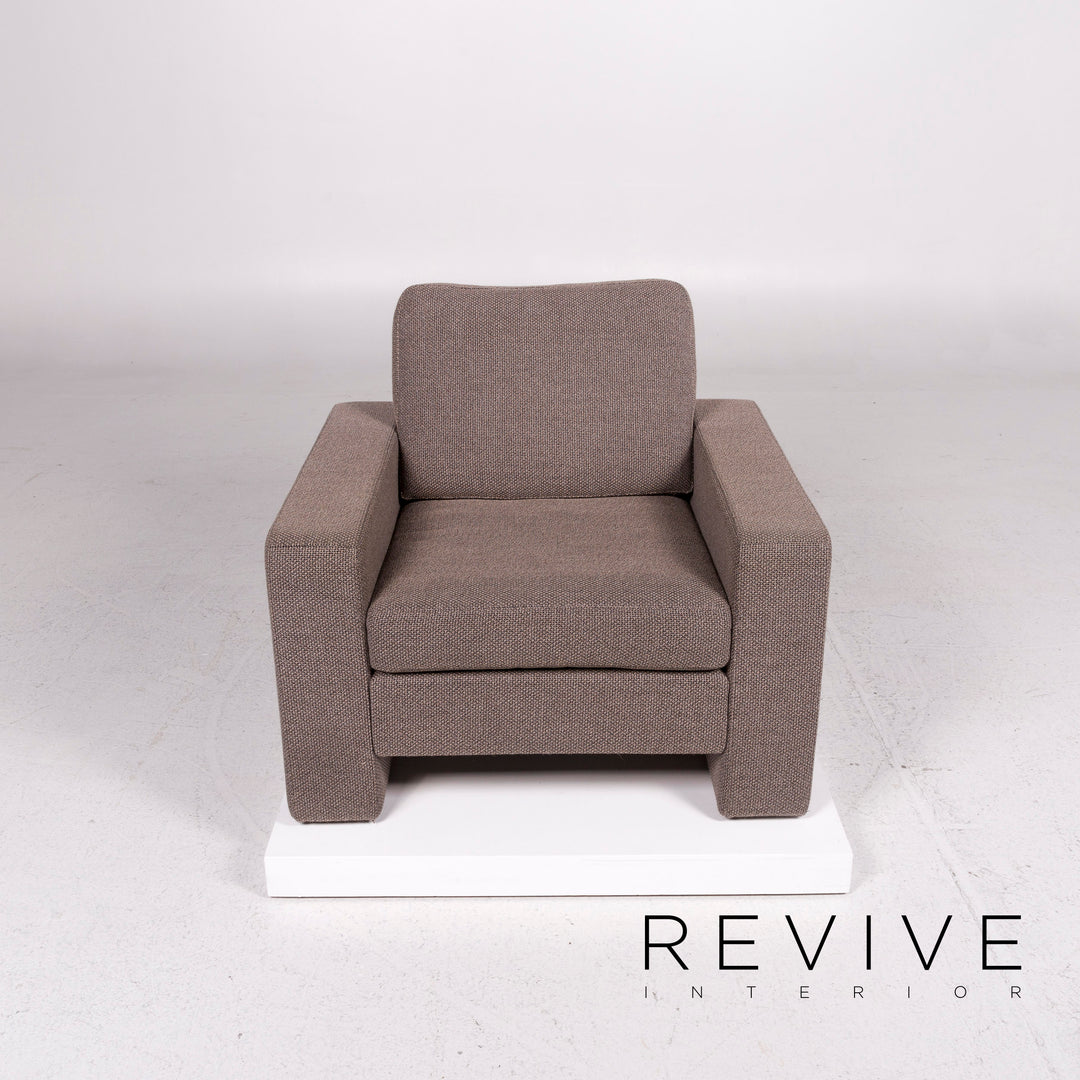Fauteuil en tissu Cor Conseta marron marron clair #12026