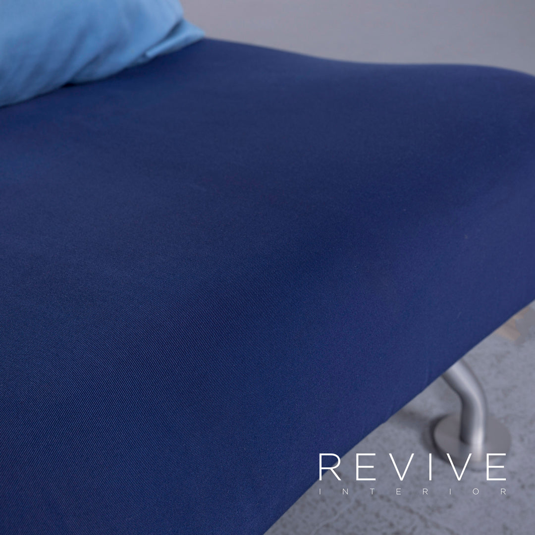 Brühl more Designer Stoff Sofa Blau Dreisitzer Funktion Schlafsofa #6542