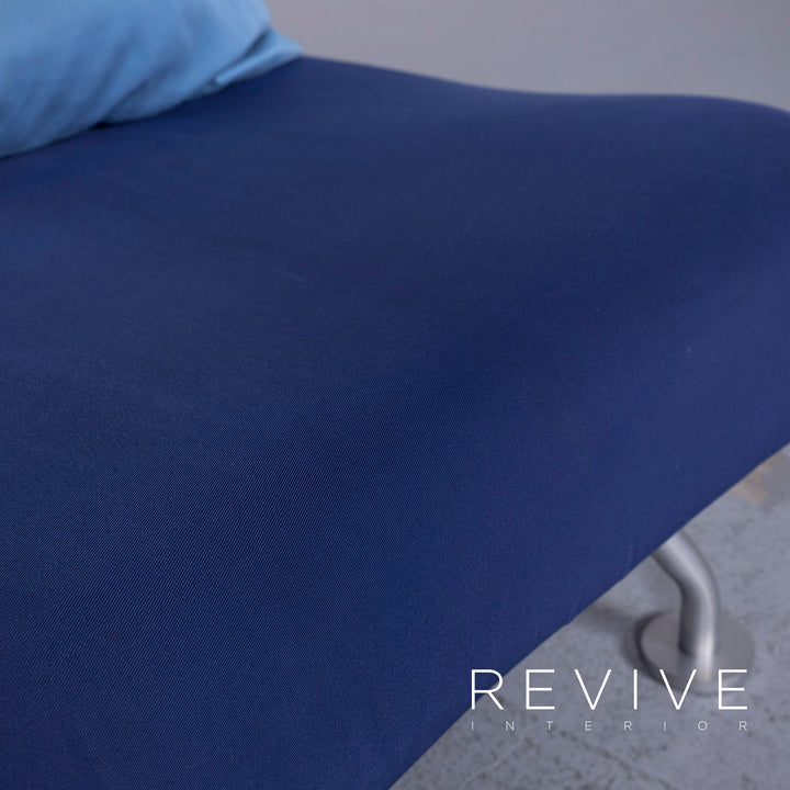 Brühl more Designer Stoff Sofa Blau Dreisitzer Funktion Schlafsofa #6542