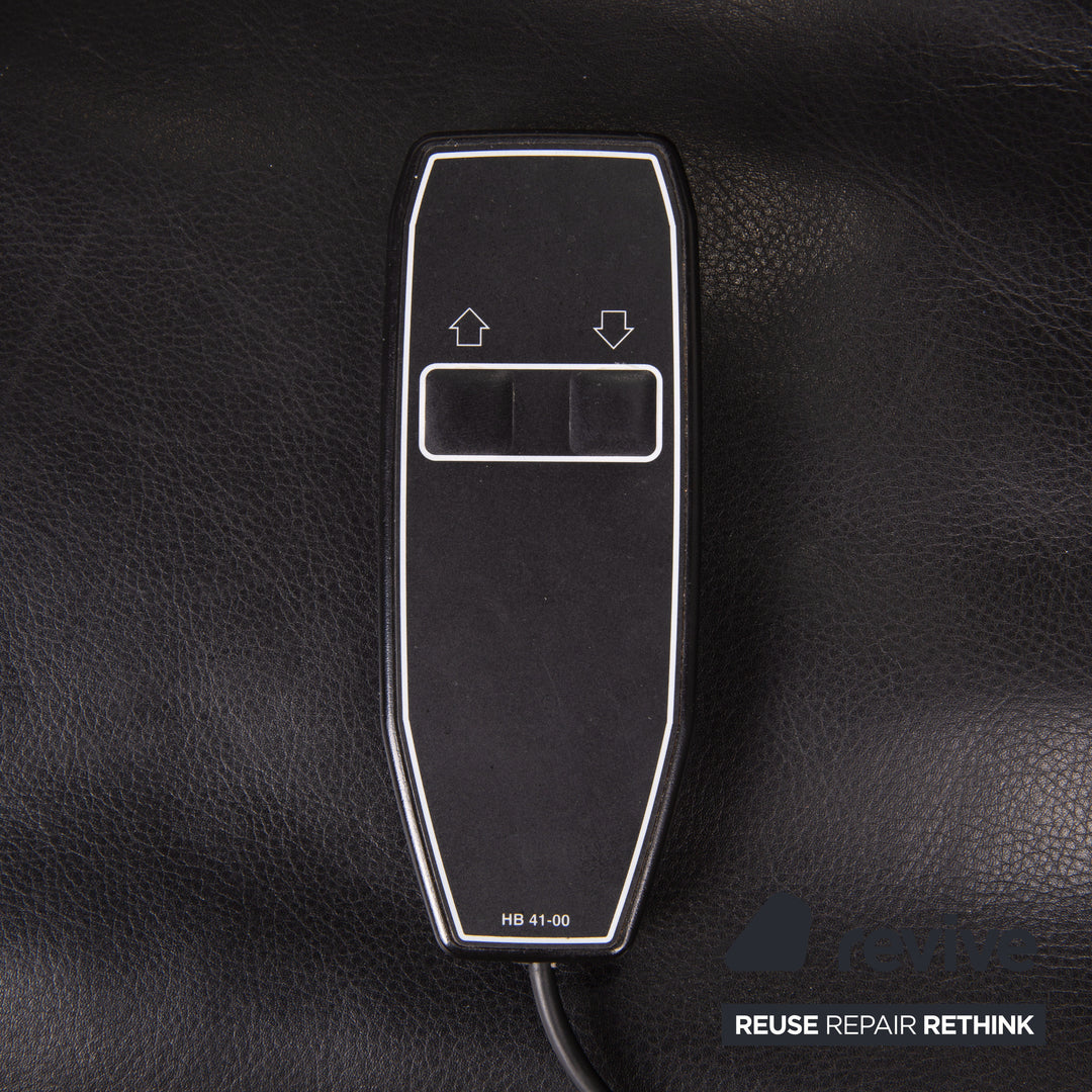 Leolux Danaide Leder Sofa Schwarz Zweisitzer Funktion Couch