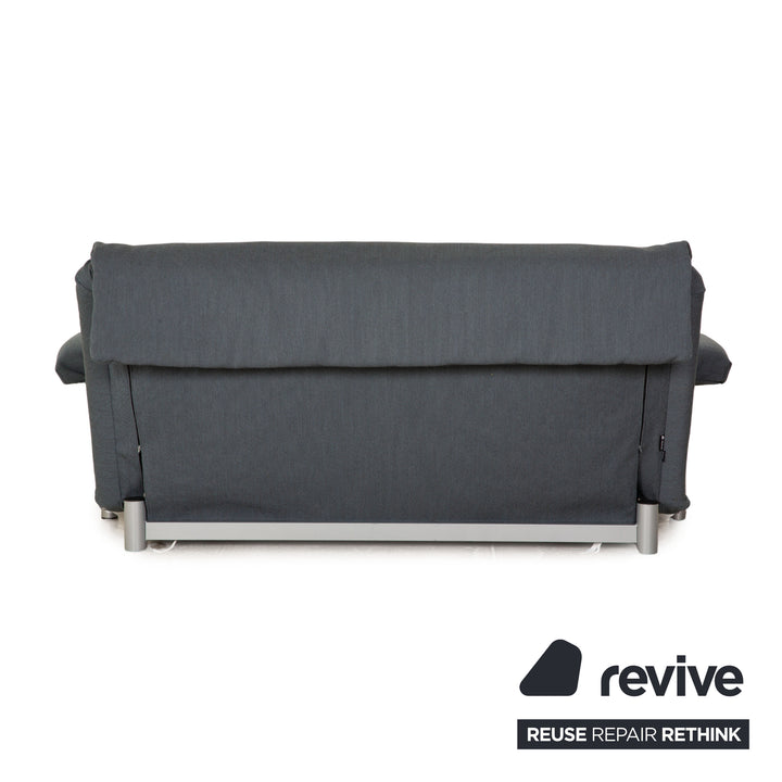 Ligne Roset Multy Stoff Dreisitzer Blau Schlafsofa inkl. Armlehnen Couch Sofa Schlaffunktion Neubezug