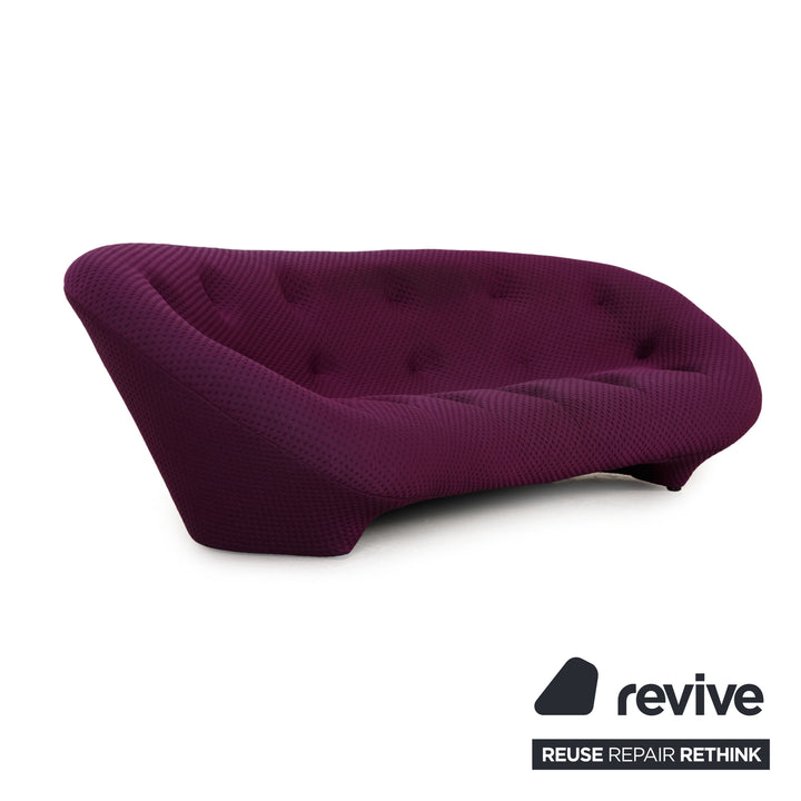 Ligne Roset Canapé En Tissu Ploum Violet Canapé Trois Places