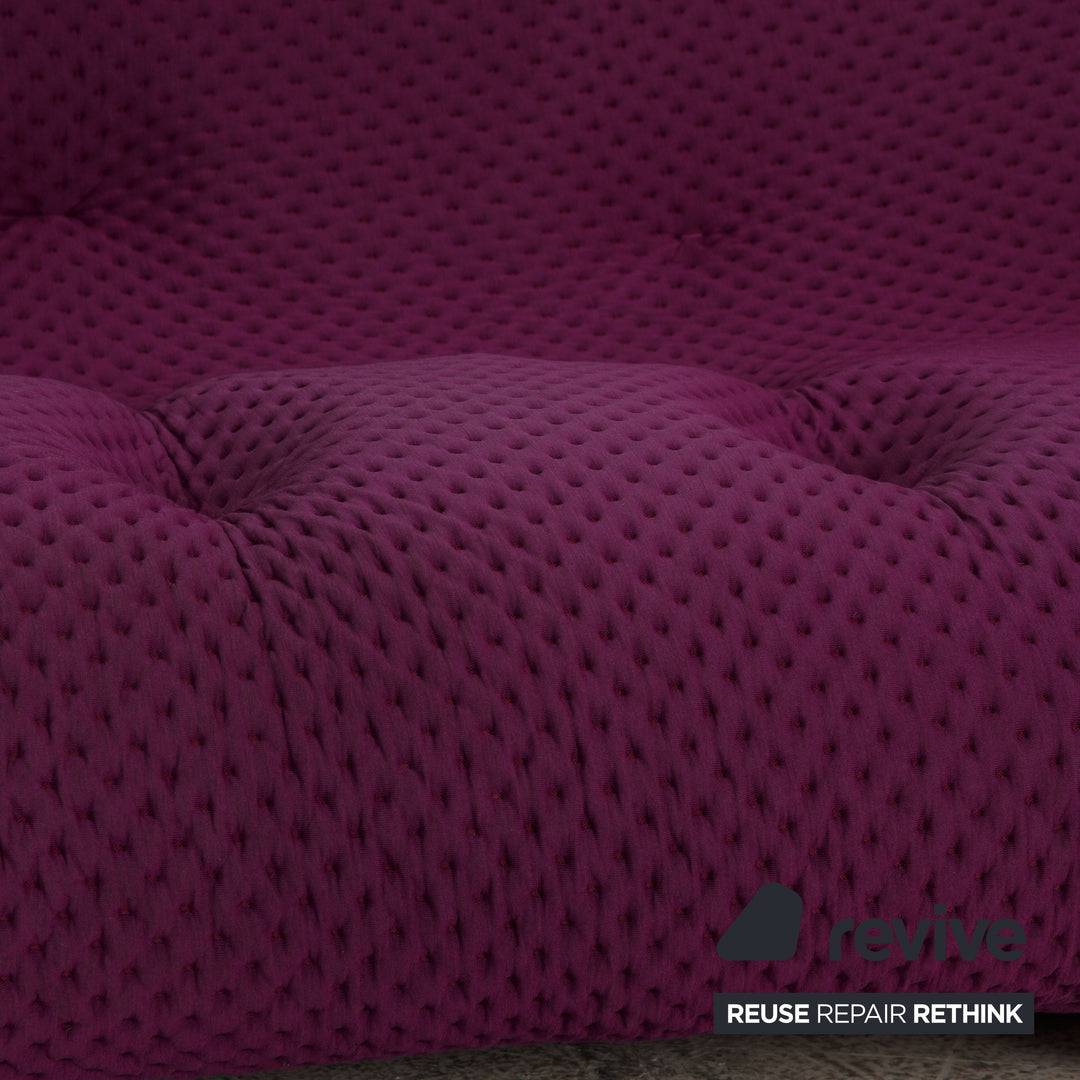 Ligne Roset Canapé En Tissu Ploum Violet Canapé Trois Places
