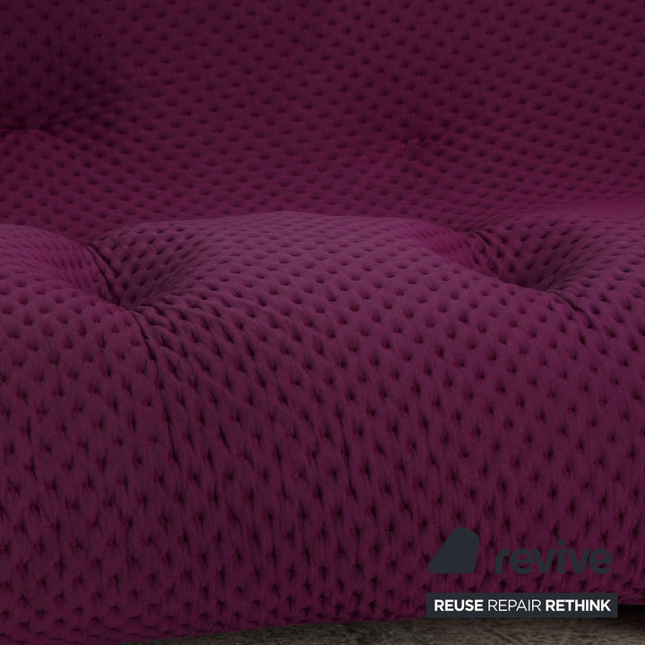 Ligne Roset Canapé En Tissu Ploum Violet Canapé Trois Places