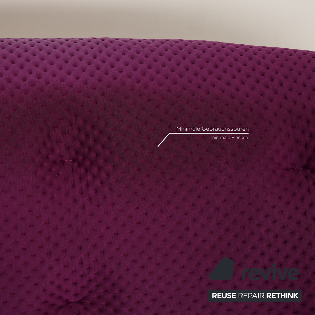 Ligne Roset Canapé En Tissu Ploum Violet Canapé Trois Places