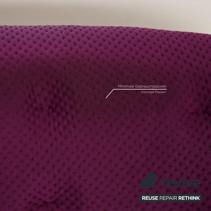 Ligne Roset Canapé En Tissu Ploum Violet Canapé Trois Places