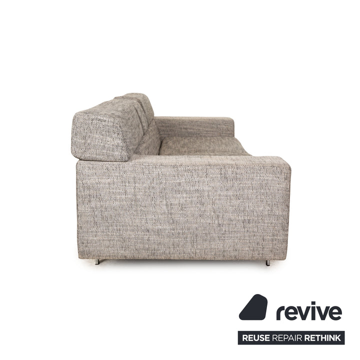Machalke Black Jack Stoff Dreisitzer Grau Sofa Couch