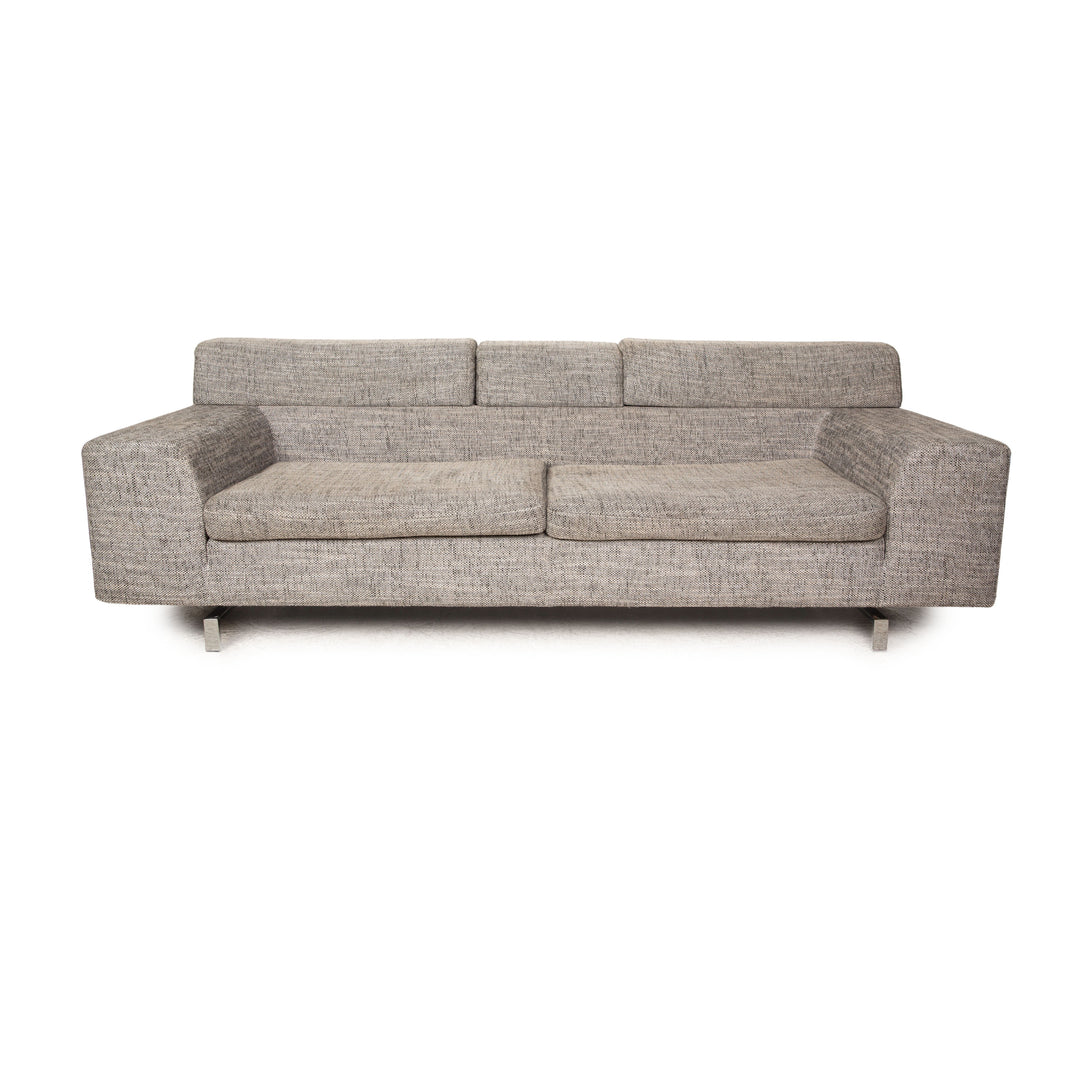 Machalke Black Jack Stoff Dreisitzer Grau Sofa Couch