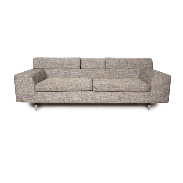 Machalke Black Jack Stoff Dreisitzer Grau Sofa Couch