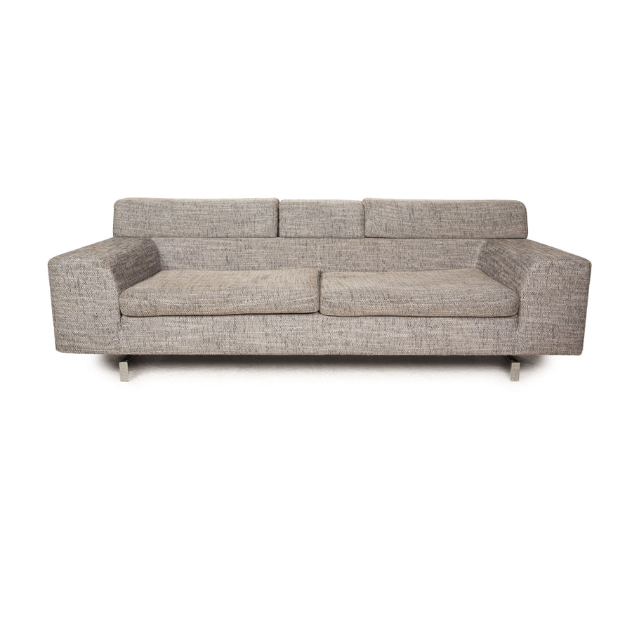 Machalke Black Jack Stoff Dreisitzer Grau Sofa Couch