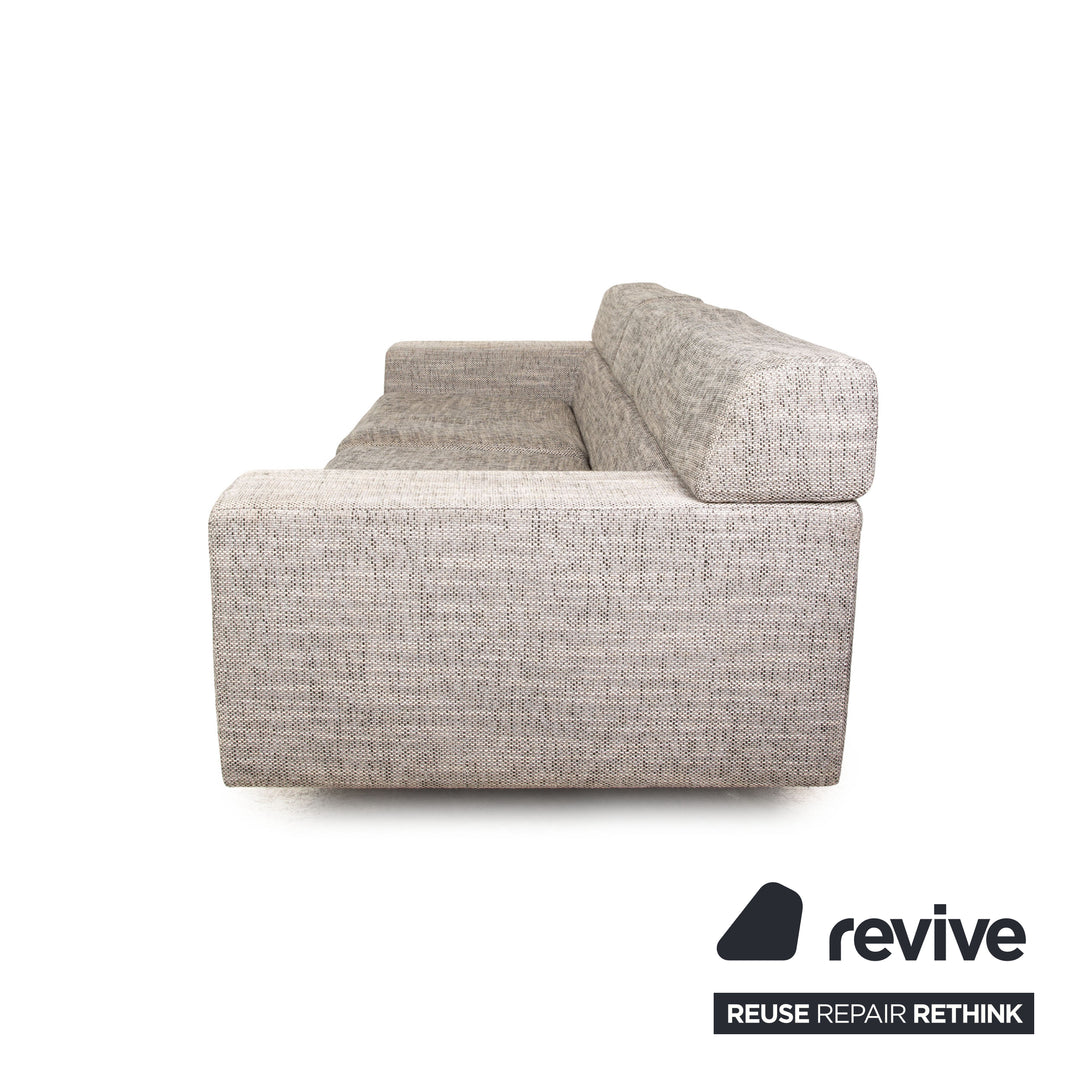 Machalke Black Jack Stoff Dreisitzer Grau Sofa Couch