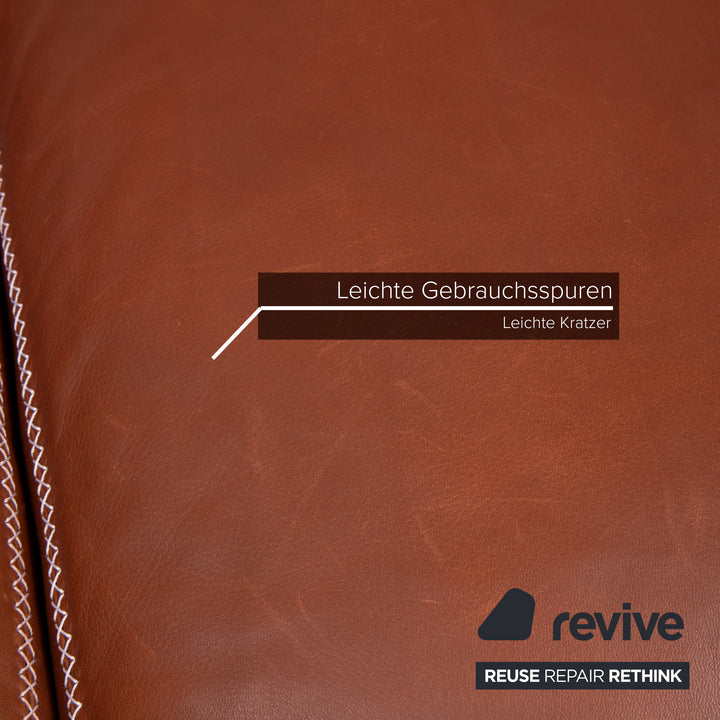 Machalke Valentino Leather Sofa Brown Two Seater