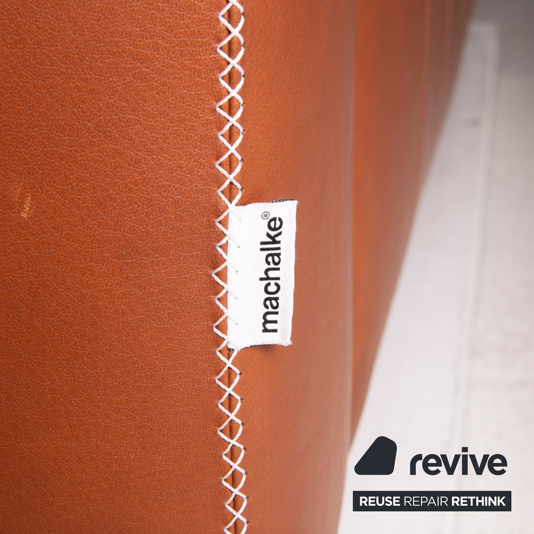 Machalke Valentino Leather Sofa Brown Two Seater