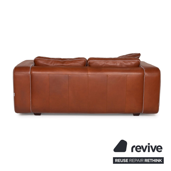 Machalke Valentino Leather Sofa Brown Two Seater