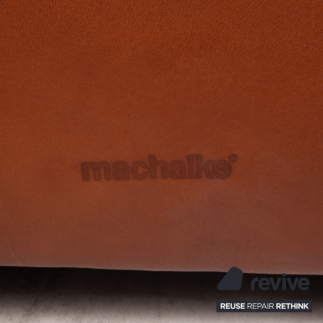 Machalke Valentino Leder Sofa Garnitur Braun 1xDreisitzer 1xZweisitzer Set
