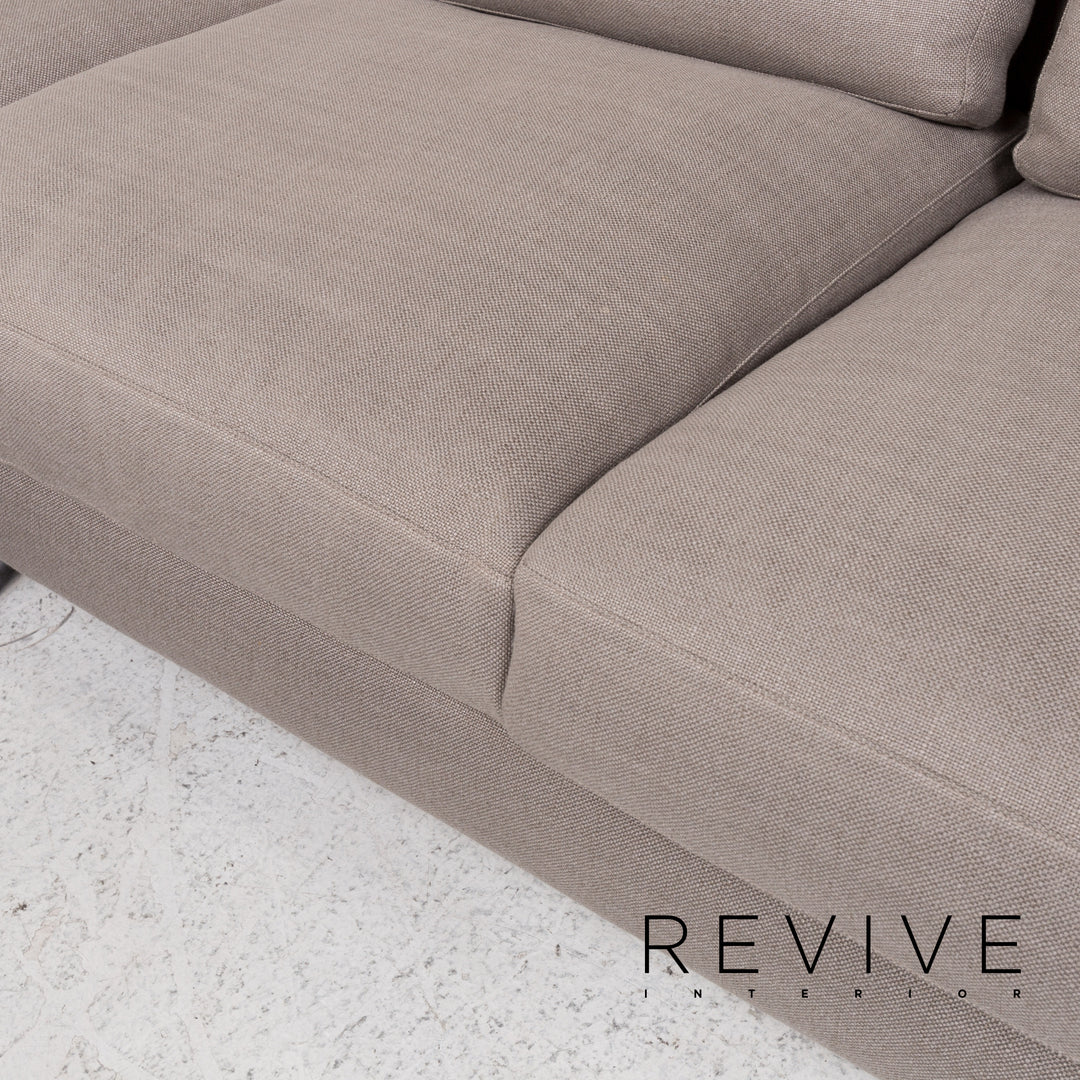 Minotti Andersen Fabric Corner Sofa Gray Scandi Sofa Couch #13165