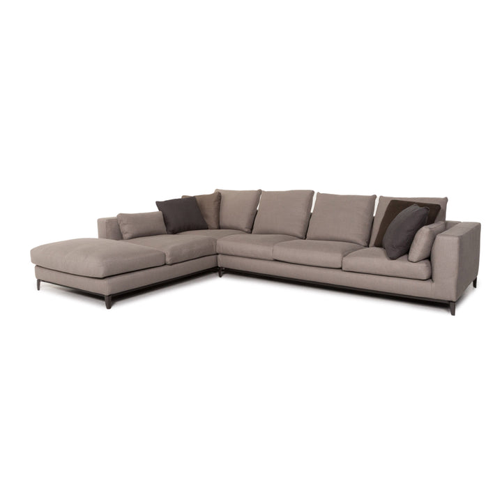 Minotti Andersen Fabric Corner Sofa Gray Scandi Sofa Couch #13165