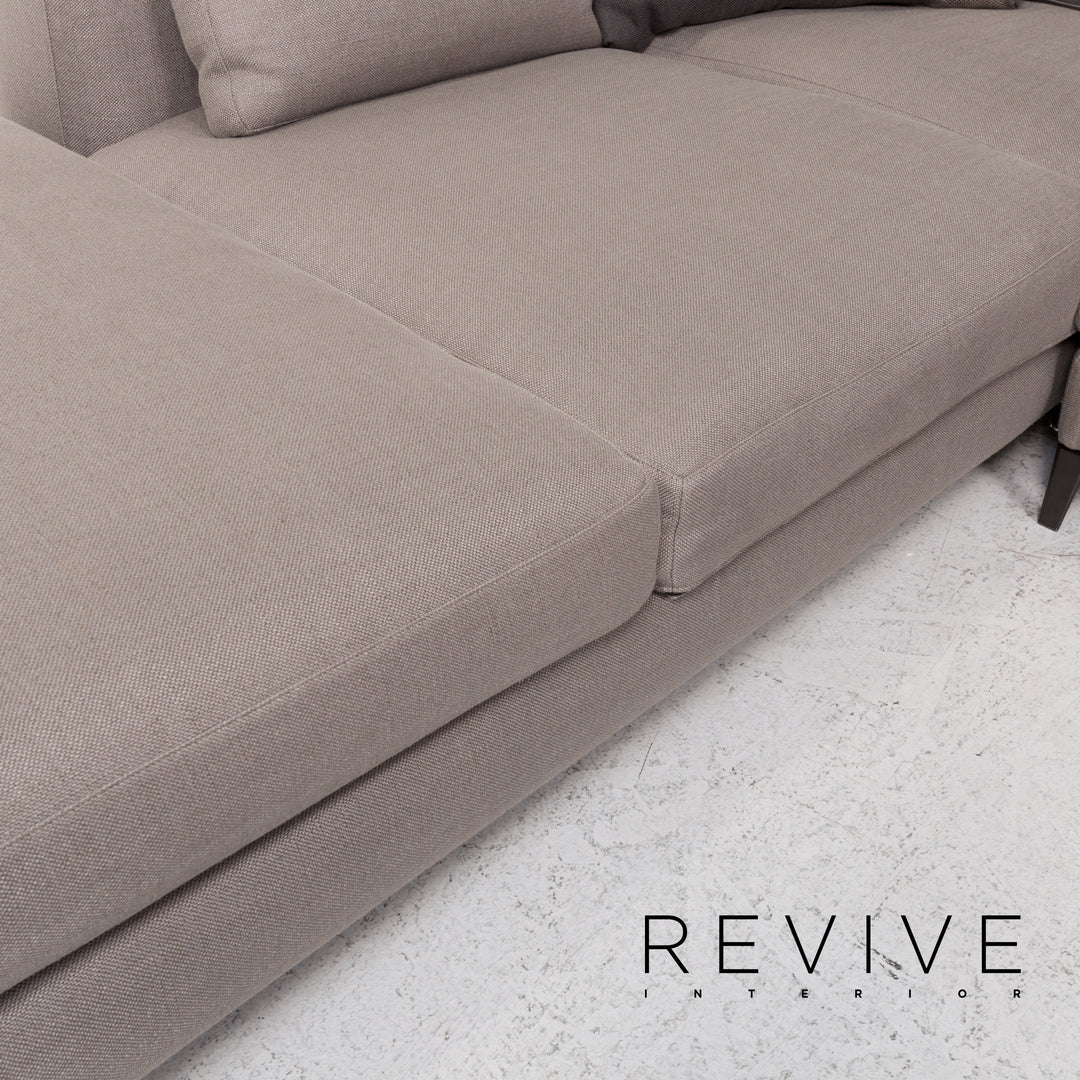 Minotti Andersen Fabric Corner Sofa Gray Scandi Sofa Couch #13165