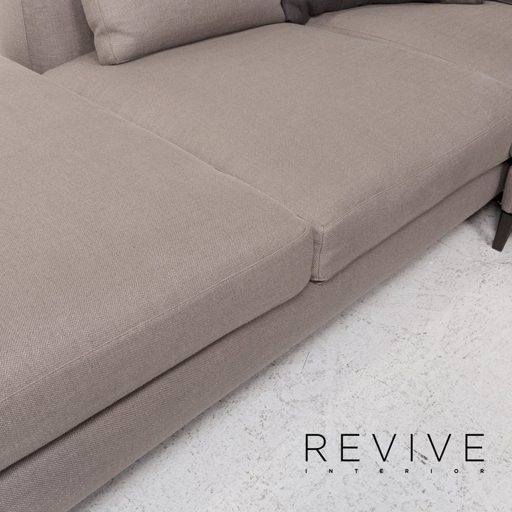 Minotti Andersen Fabric Corner Sofa Gray Scandi Sofa Couch #13165