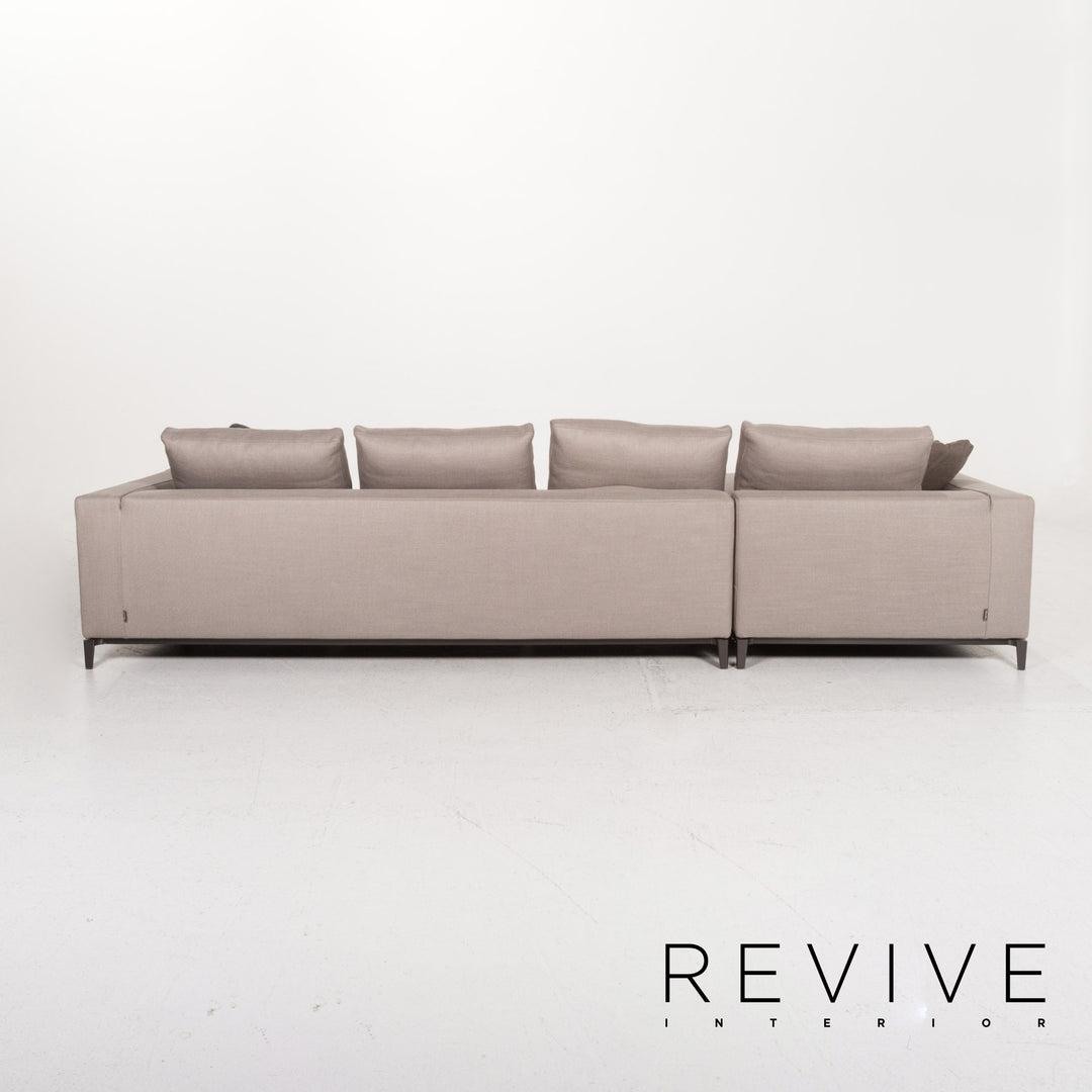 Minotti Andersen Fabric Corner Sofa Gray Scandi Sofa Couch #13165