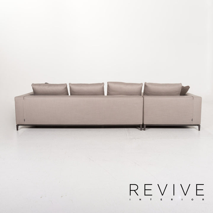 Minotti Andersen Fabric Corner Sofa Gray Scandi Sofa Couch #13165
