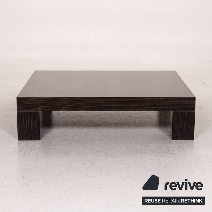 Minotti Wooden Coffee Table Brown High Gloss Table #15472