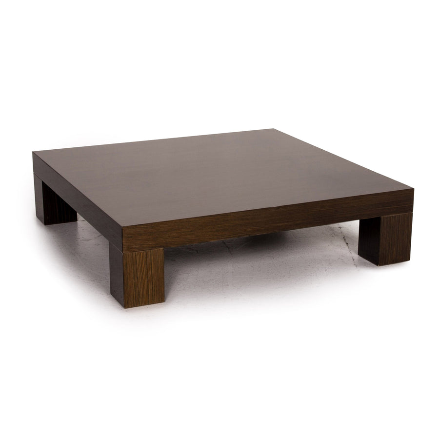 Minotti Wooden Coffee Table Brown High Gloss Table #15472