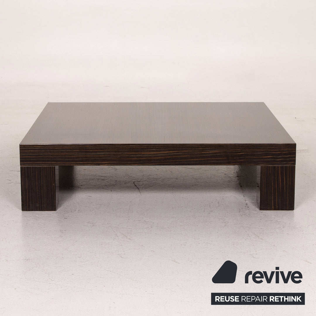 Minotti Wooden Coffee Table Brown High Gloss Table #15472