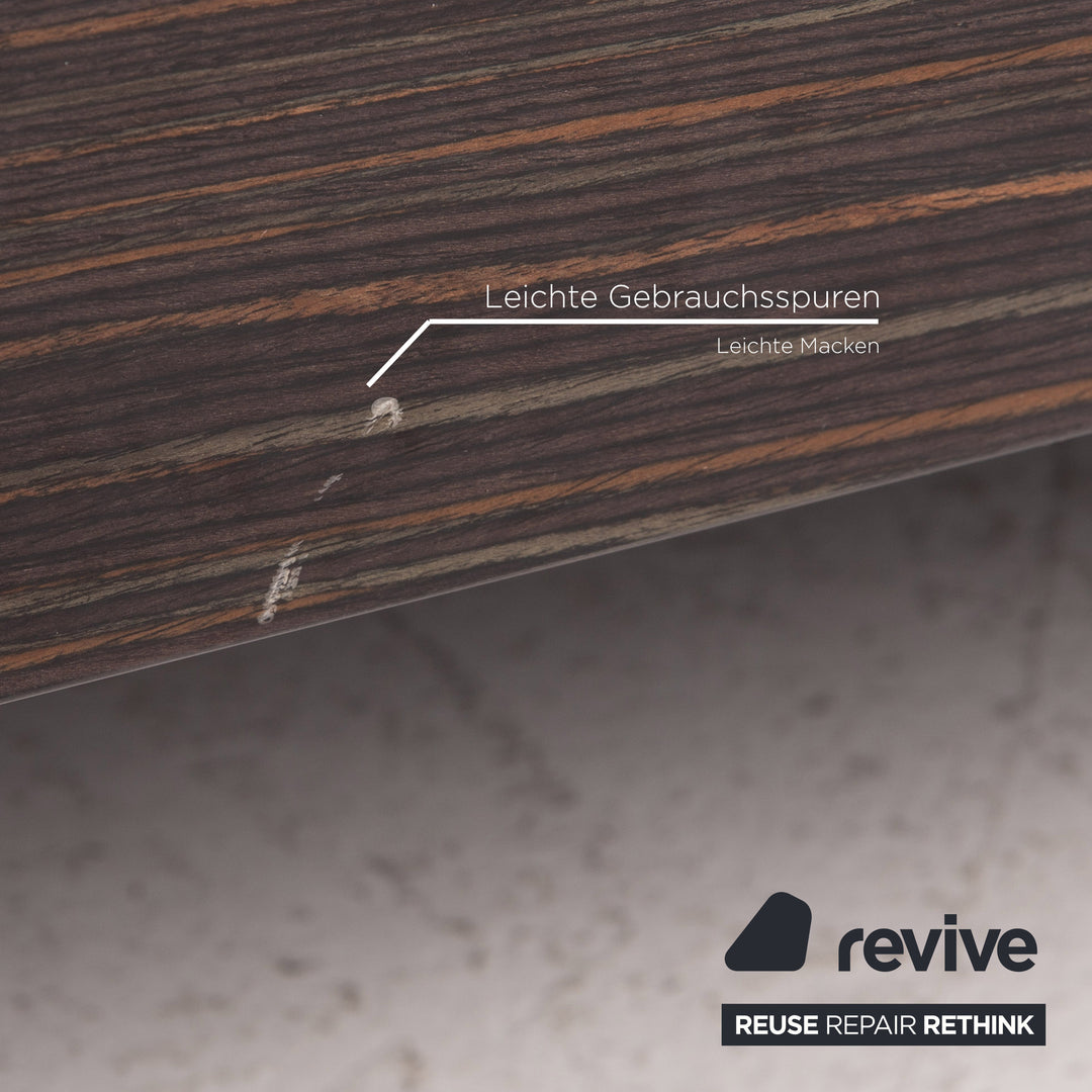 Minotti Wooden Coffee Table Brown High Gloss Table #15472