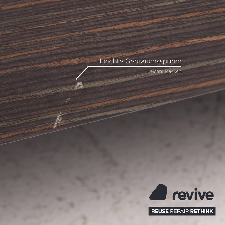 Minotti Wooden Coffee Table Brown High Gloss Table #15472