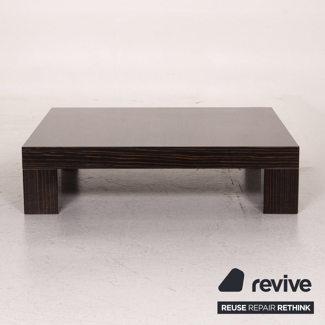 Minotti Wooden Coffee Table Brown High Gloss Table #15472