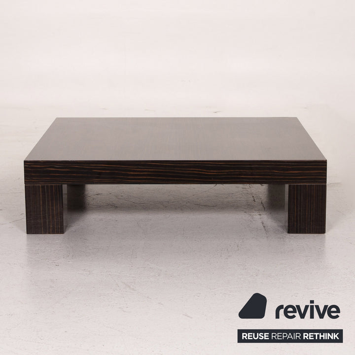 Minotti Wooden Coffee Table Brown High Gloss Table #15472