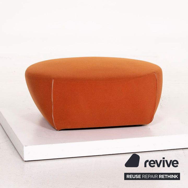 Minotti Portofino fabric armchair incl. stool Orange #13397