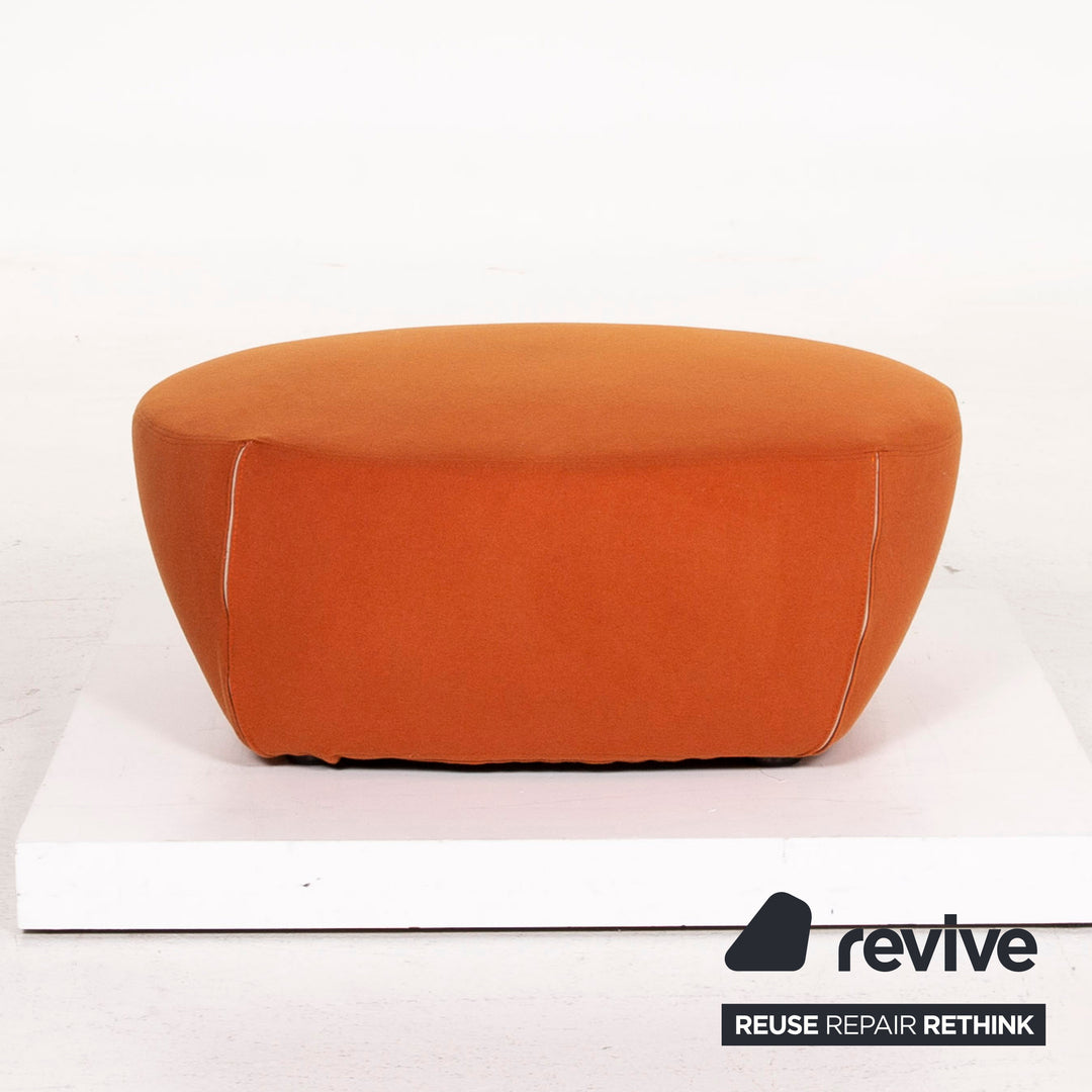 Minotti Portofino fabric armchair incl. stool Orange #13397