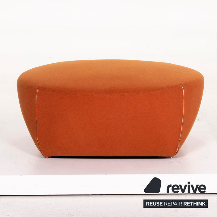Minotti Portofino fabric armchair incl. stool Orange #13397