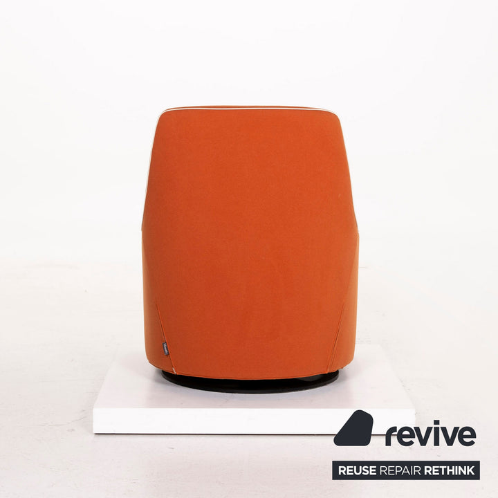 Minotti Portofino fabric armchair incl. stool Orange #13397