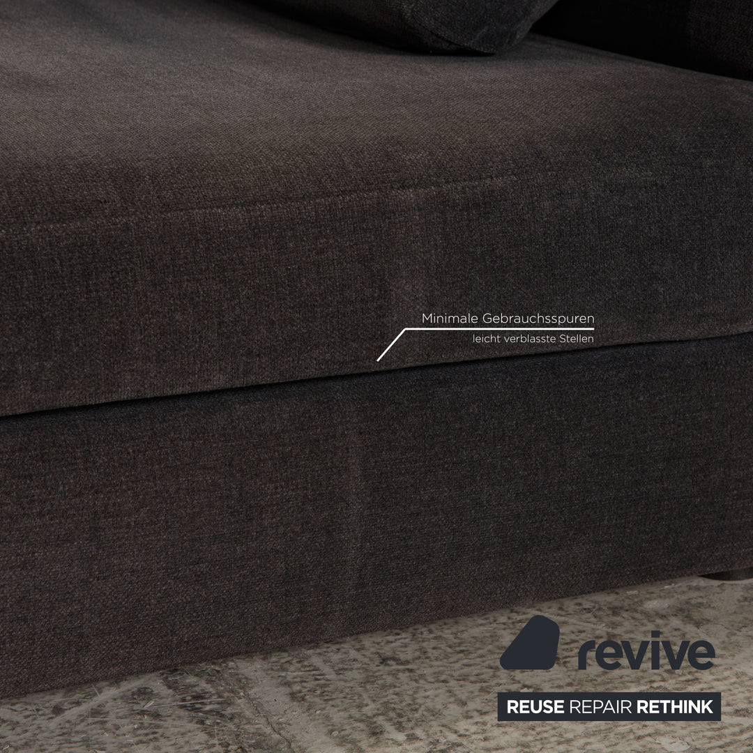 Minotti fabric lounger gray chaise longue