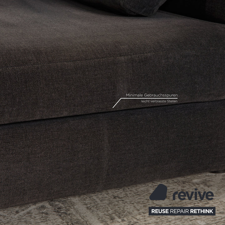 Minotti fabric lounger gray chaise longue