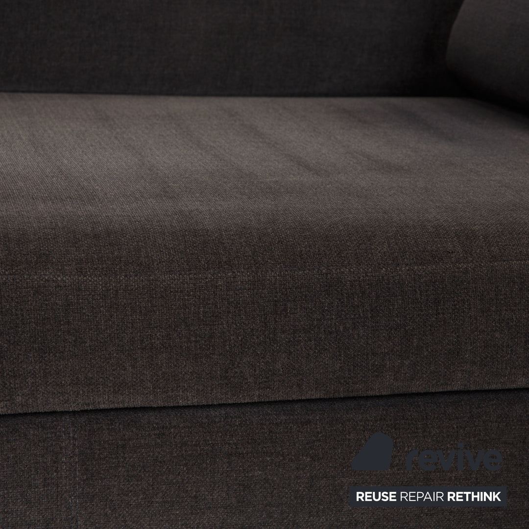 Minotti fabric lounger gray chaise longue