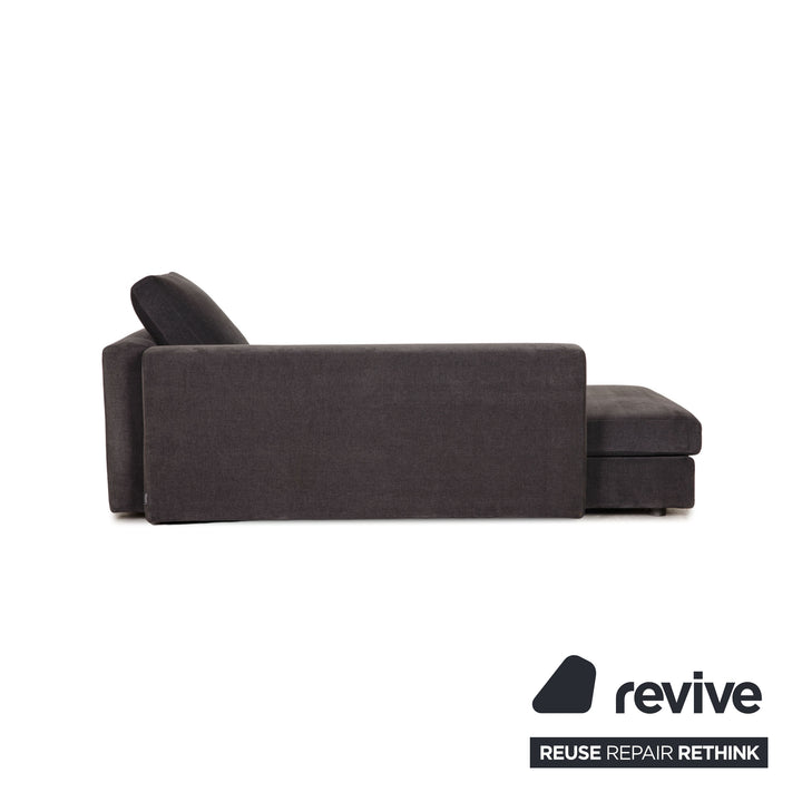 Minotti fabric lounger gray chaise longue