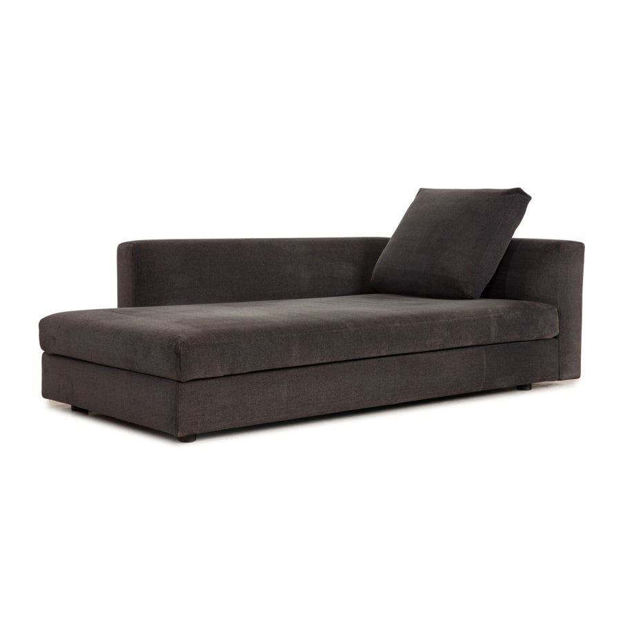 Minotti fabric lounger gray chaise longue