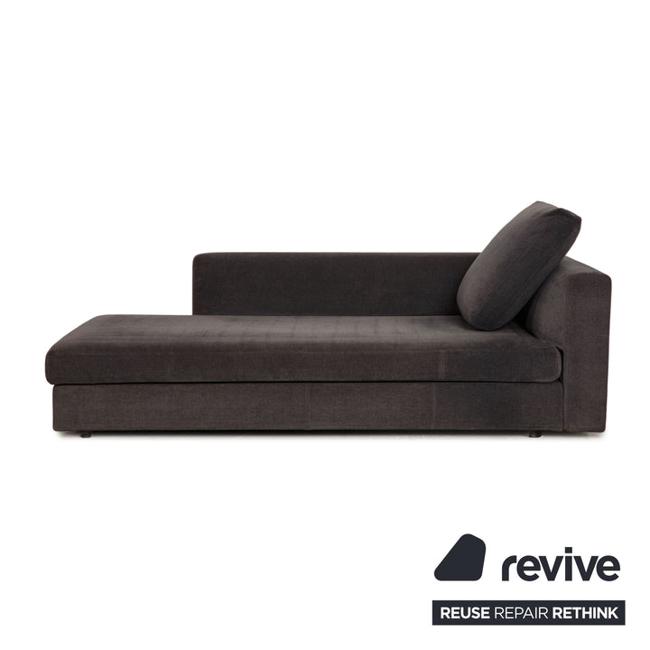 Minotti fabric lounger gray chaise longue