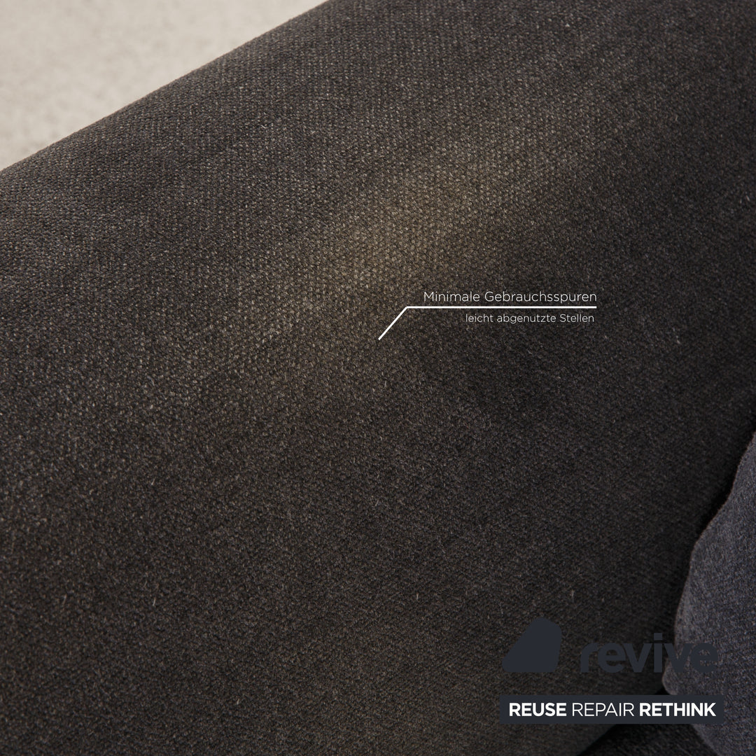 Minotti fabric sofa set gray three-seater lounger couch