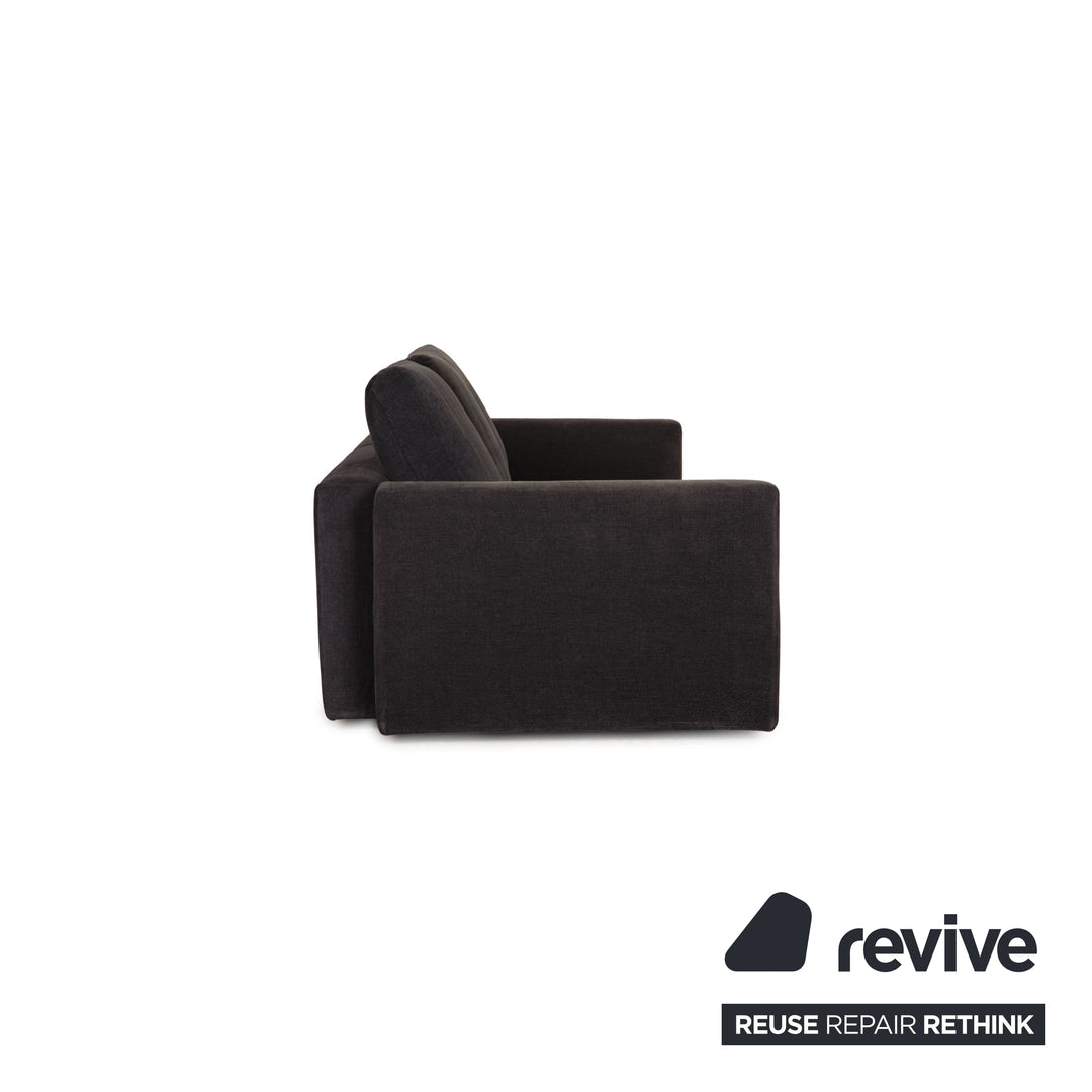 Minotti fabric sofa set gray three-seater lounger couch