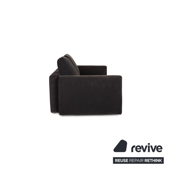 Minotti fabric sofa set gray three-seater lounger couch