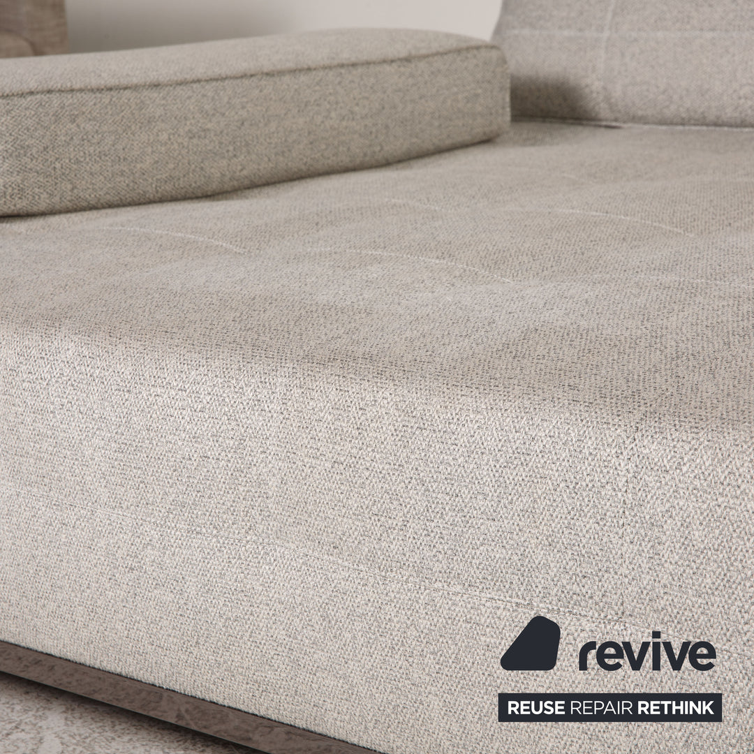 Minotti Lawrence Clan fabric sofa gray light gray corner sofa couch lounge sofa chaise longue left
