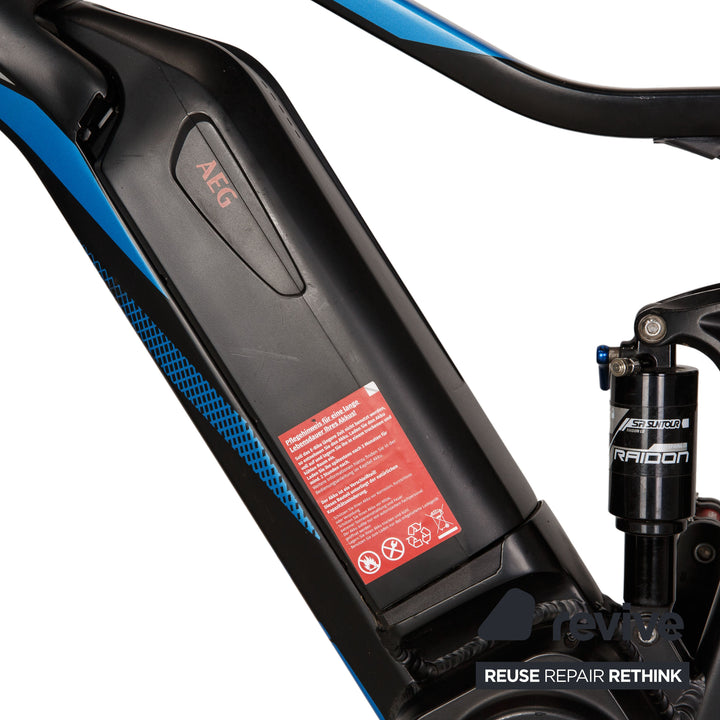 Prophete Graveler e8000 2021 VTT électrique en aluminium noir bleu RG M vélo entièrement