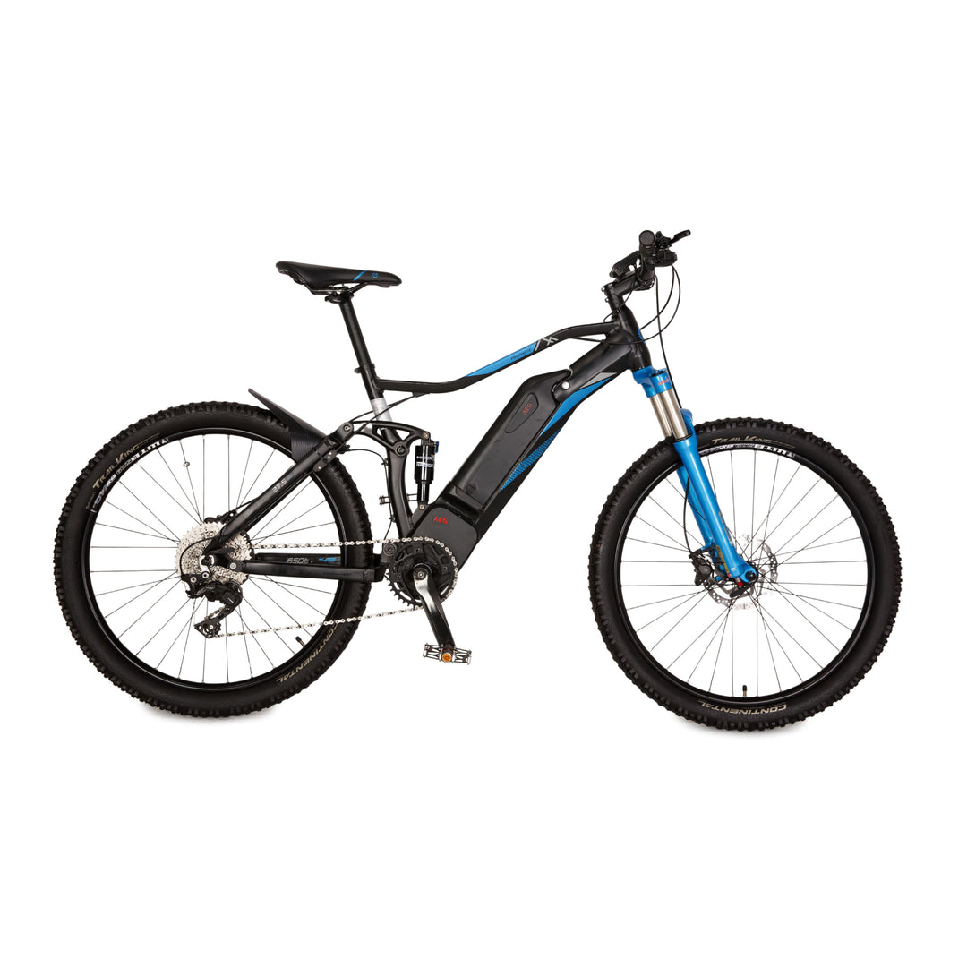 Prophete Graveler e8000 2021 VTT électrique en aluminium noir bleu RG M vélo entièrement