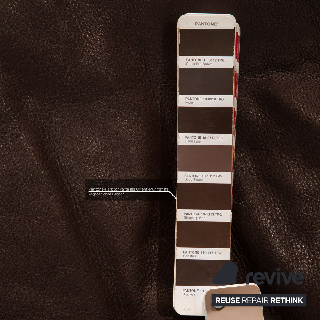 Canapé en cuir Rolf Benz marron canapé trois places